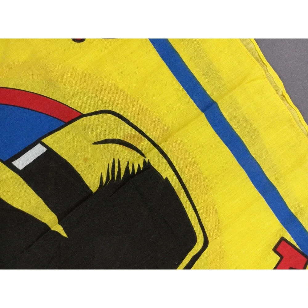 1990 Disney‎ Dick Tracy Yellow Graphic Bandana with Original Price Tag